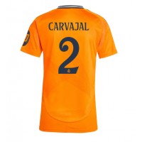 Real Madrid Daniel Carvajal #2 Bortatröja Kvinnor 2024-25 Korta ärmar